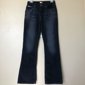 {TOMMY JEANS} Vintage Faded Black Boot Leg Jean
